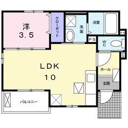 カーサ　フェリーチェＡの物件間取画像